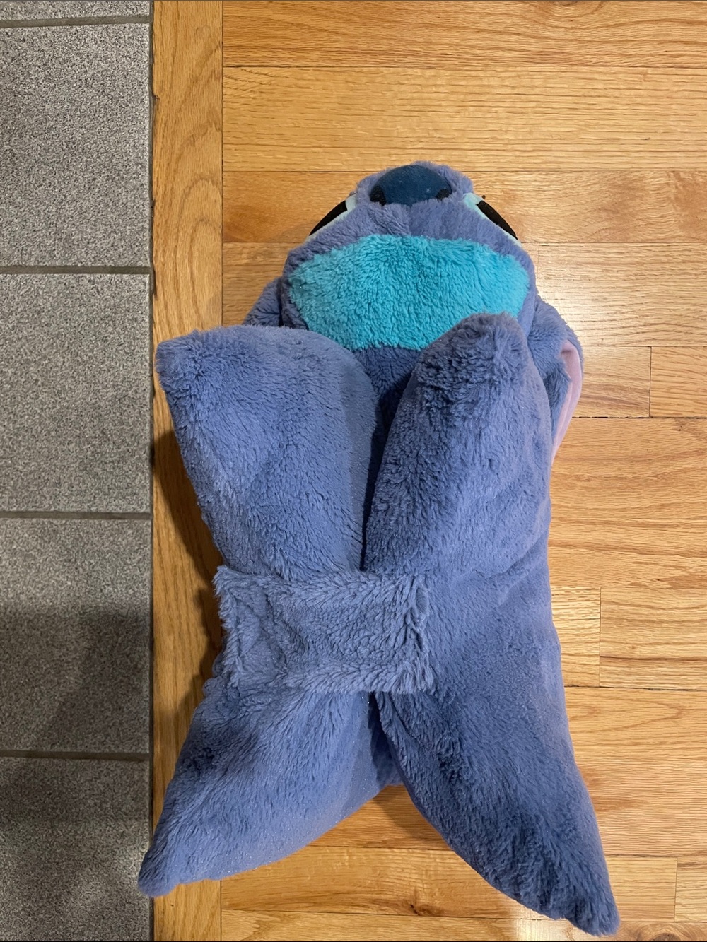 EUC Disney Plush Stitch Foldable Pillow